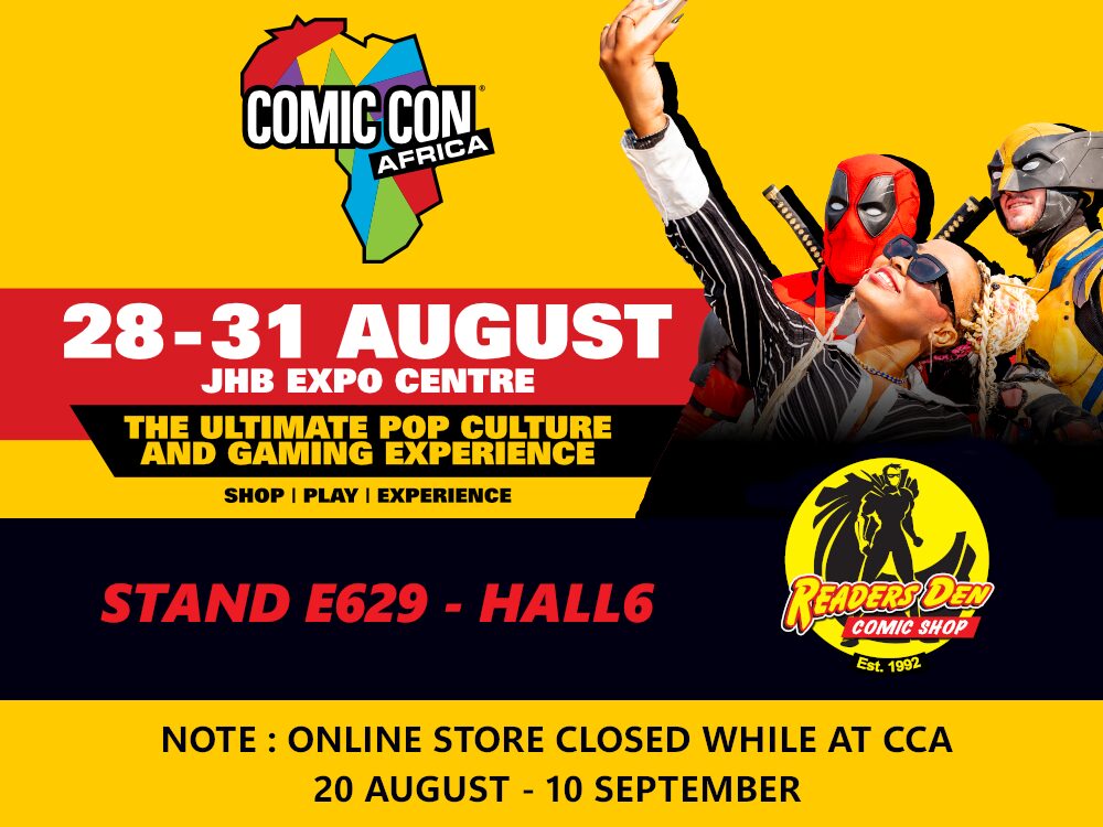 Online store closed while we at Comic Con Africa